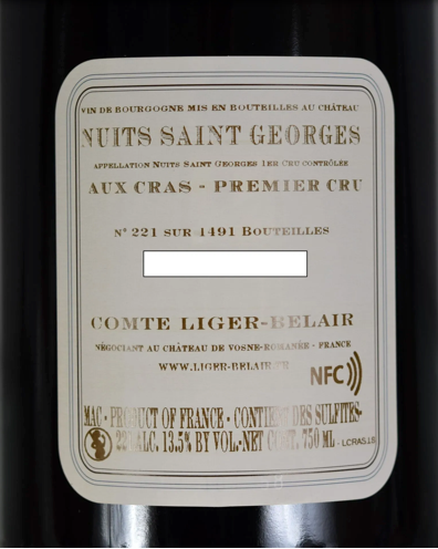 Domaine du Comte Liger-Belair Nuits-Saint-Georges 1er Cru "Aux Cras" 2018