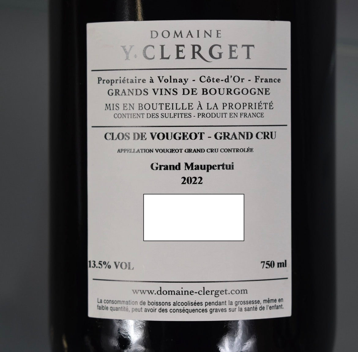 Domaine Yvon Clerget Clos Vougeot Grand Cru 2022